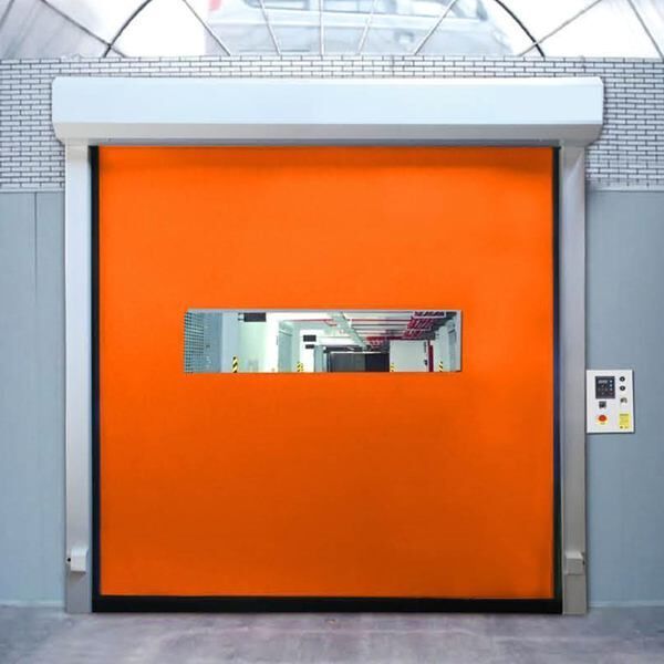 Flexible PVC High Speed Roller Shutter Rapid Self Recovery Door